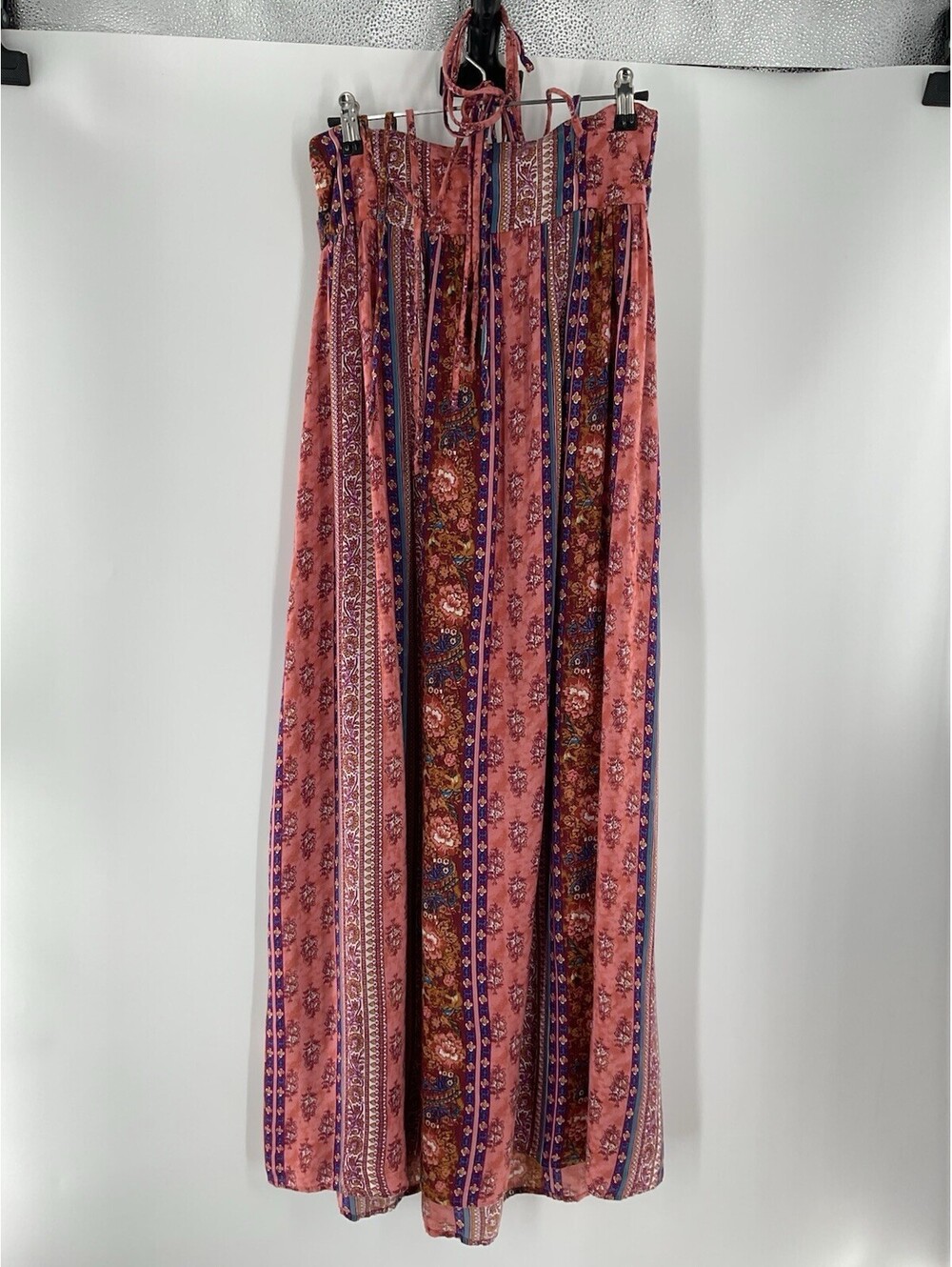 Earthbound Trading Co. Women’s Size Medium Maxi Dress Straps That Tie 112